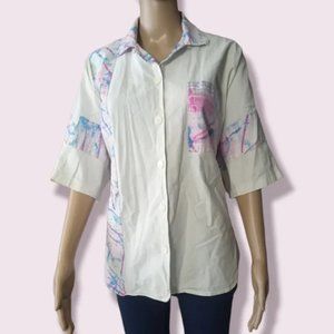Dégagé Button Down Shirt One Size Fits Large